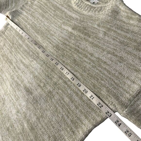 Women's Green Knit Pullover Sweater Long Sleeve Relaxed Fit Size L - NWT - Picture 4 of 9